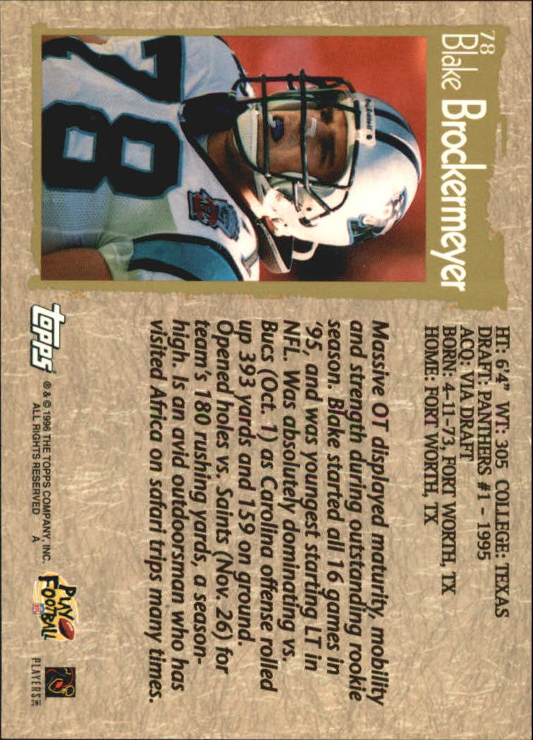 B0473- 1996 Topps Football Card #s 1-250 +Rookies -You Pick - 15+ FREE SHIP - Picture 145 of 439