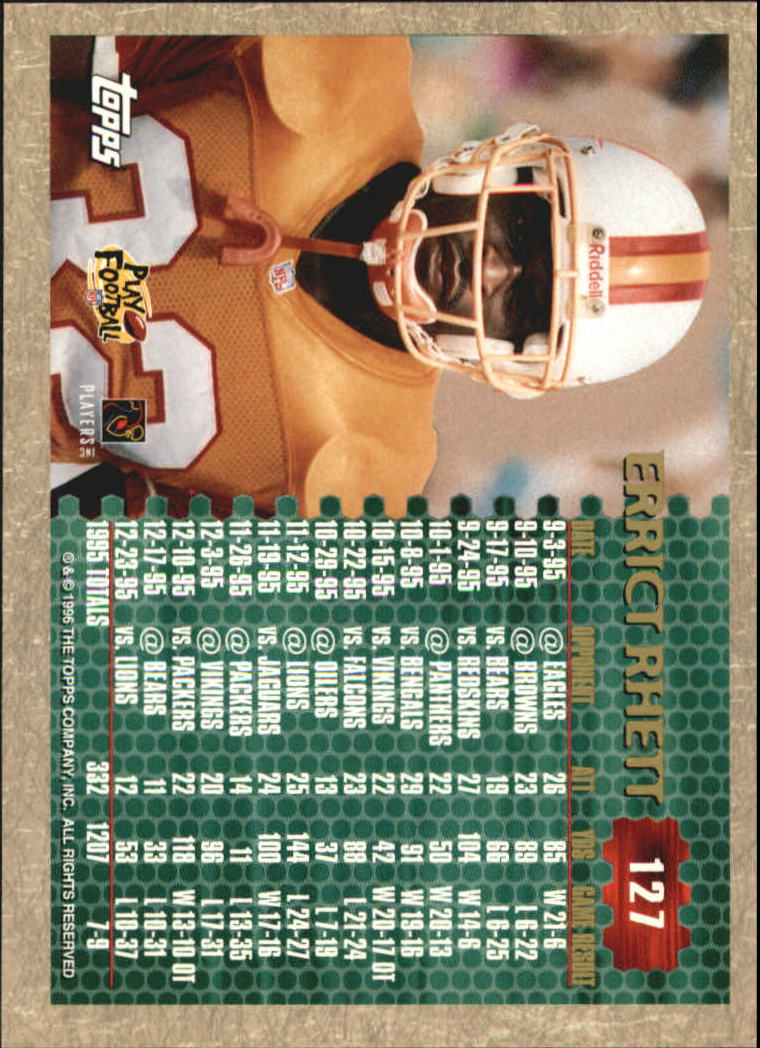 B0473- 1996 Topps Football Card #s 1-250 +Rookies -You Pick - 15+ FREE SHIP - Picture 237 of 439
