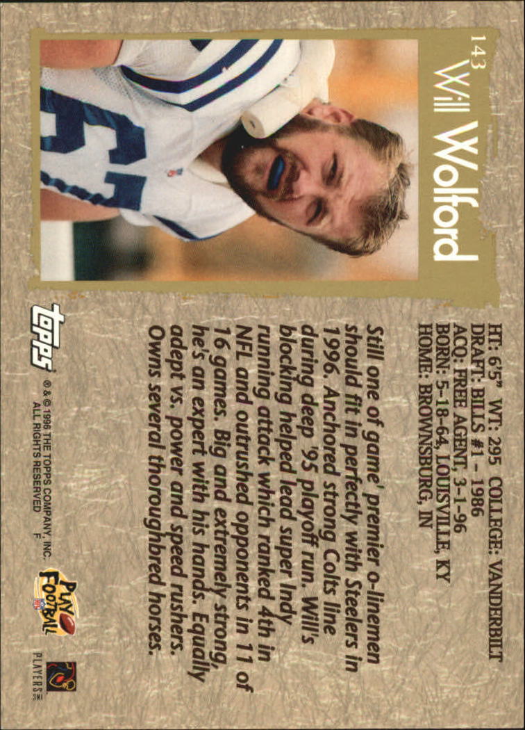 B0473- 1996 Topps Football Card #s 1-250 +Rookies -You Pick - 15+ FREE SHIP - Picture 267 of 439