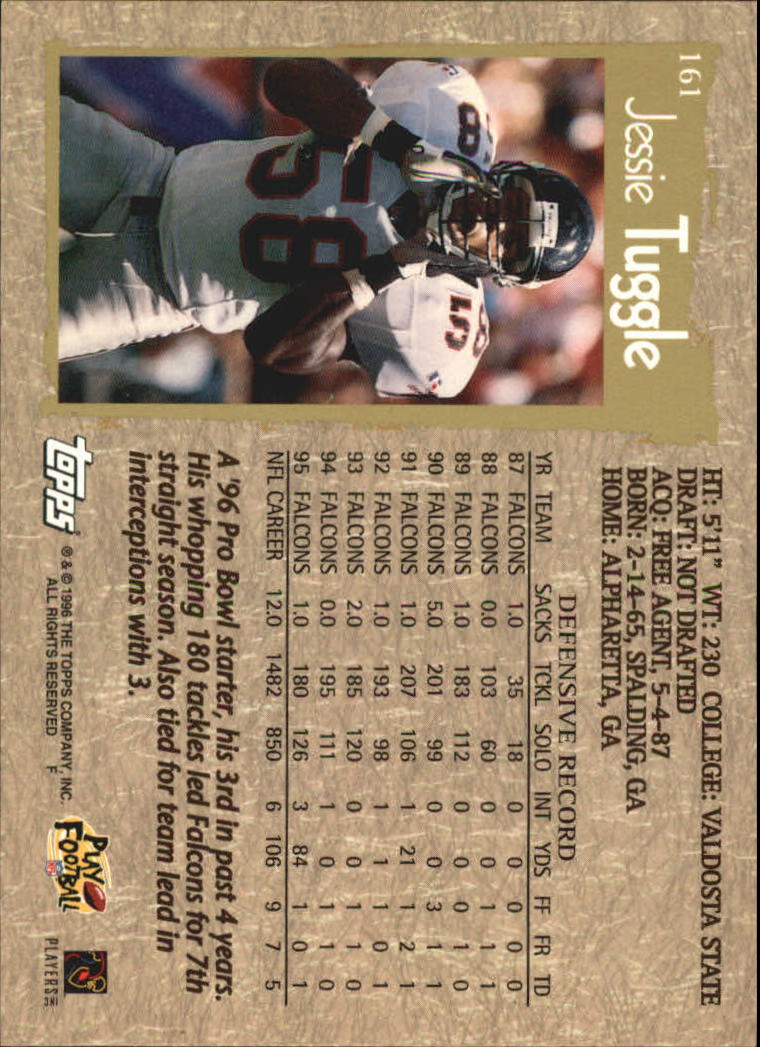 B0473- 1996 Topps Football Card #s 1-250 +Rookies -You Pick - 15+ FREE SHIP - Picture 295 of 439