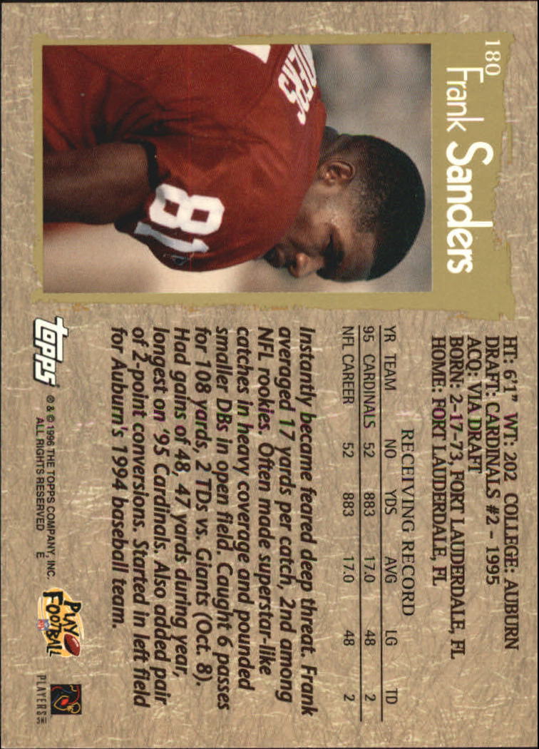 B0473- 1996 Topps Football Card #s 1-250 +Rookies -You Pick - 15+ FREE SHIP - Picture 327 of 439