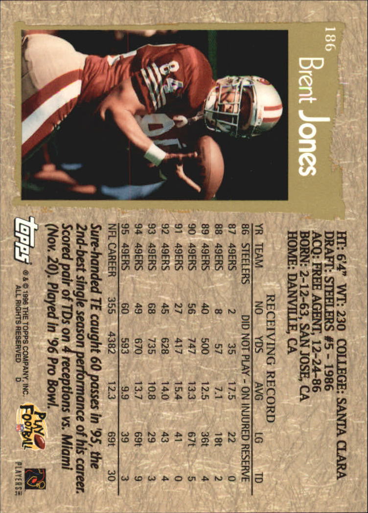 B0473- 1996 Topps Football Card #s 1-250 +Rookies -You Pick - 15+ FREE SHIP - Picture 339 of 439