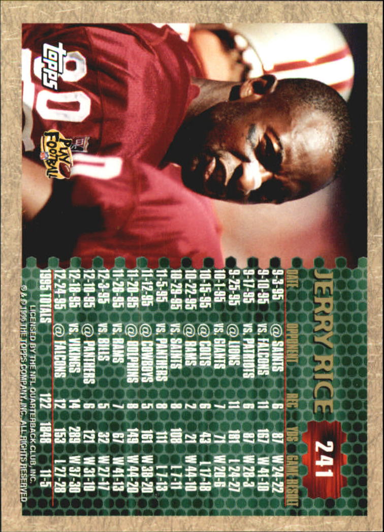 B0473- 1996 Topps Football Card #s 1-250 +Rookies -You Pick - 15+ FREE SHIP - Picture 423 of 439