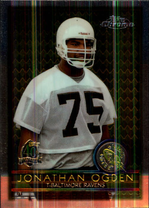 1996 Topps Chrome #163 Jonathan Ogden RC