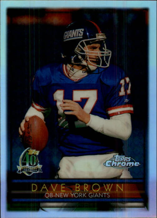 1996 Topps Chrome Refractors #35 Dave Brown