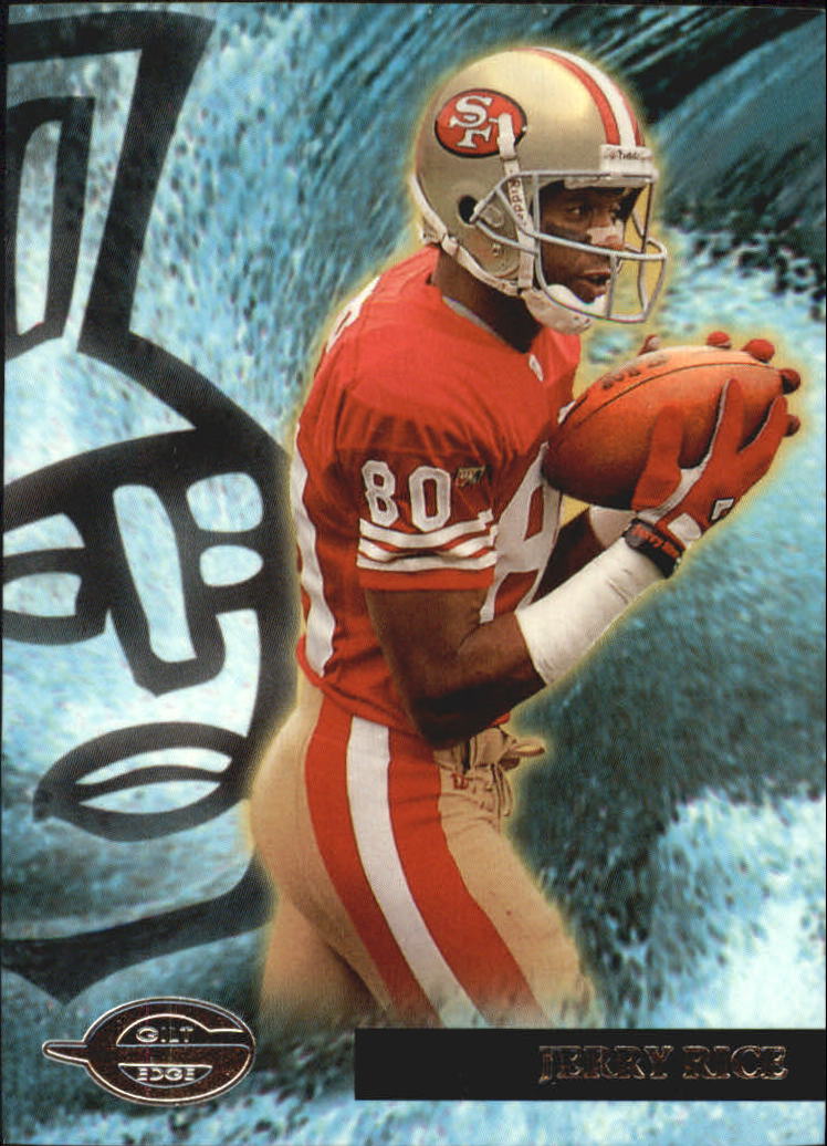 1996 Topps Jerry Rice 10 Gilt Edge San Francisco 49ers Football Card