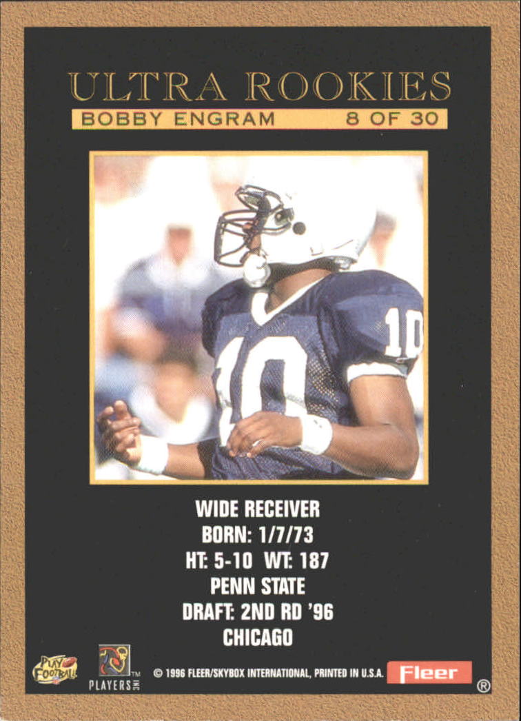 1996 Ultra (Fleer) Football "Insert" Cards - Picture 39 of 61