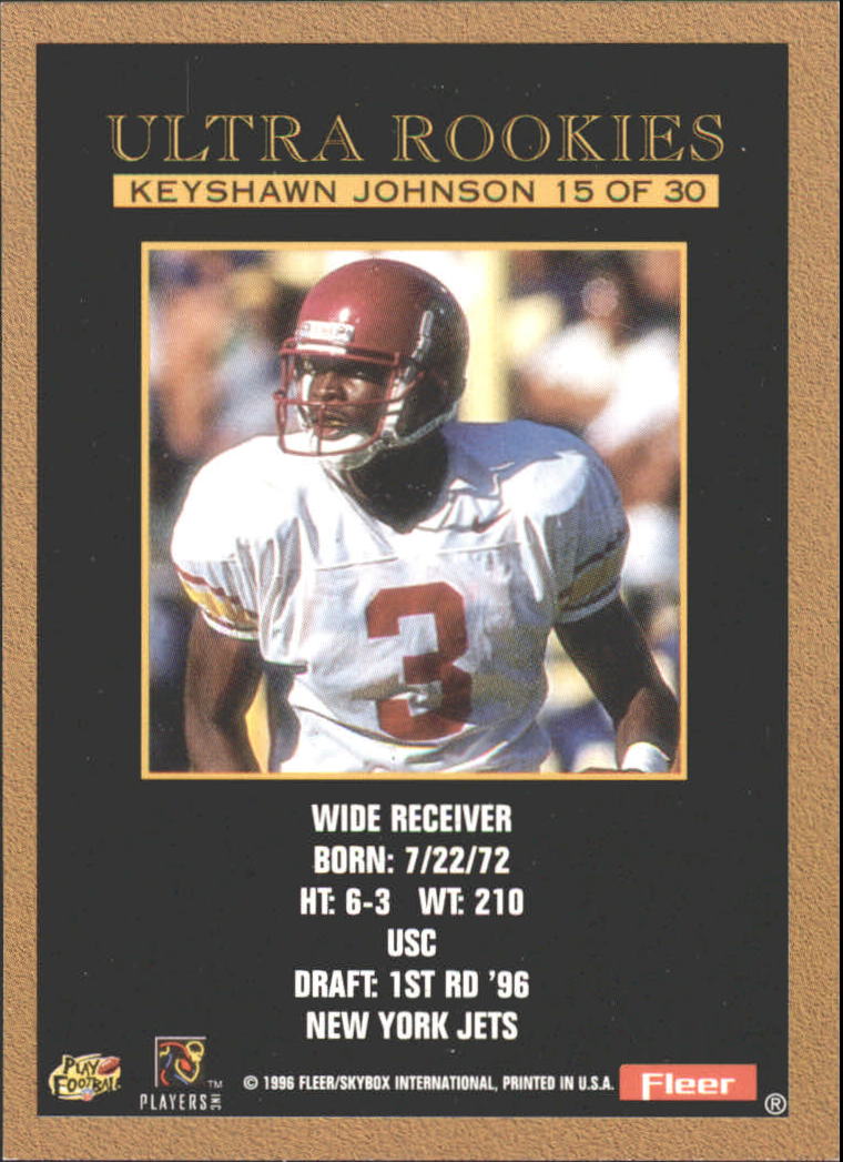 1996 Ultra (Fleer) Football "Insert" Cards - Picture 45 of 61