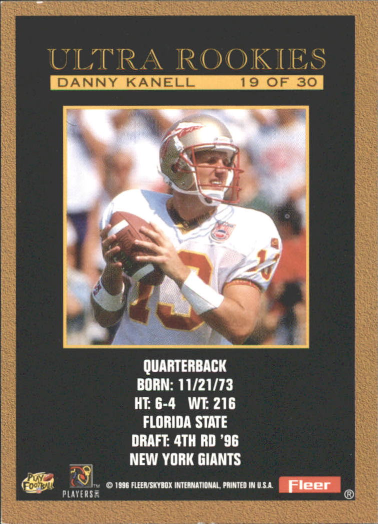 1996 Ultra (Fleer) Football "Insert" Cards - Picture 51 of 61