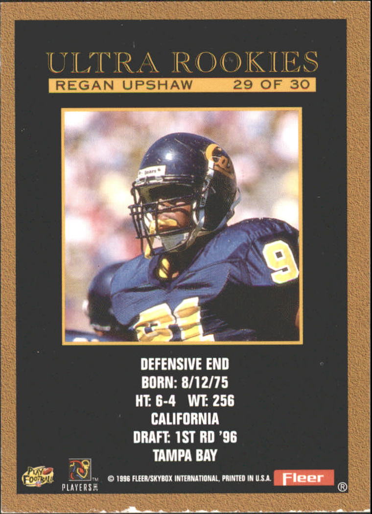 1996 Ultra Rookies #29 Regan Upshaw back image