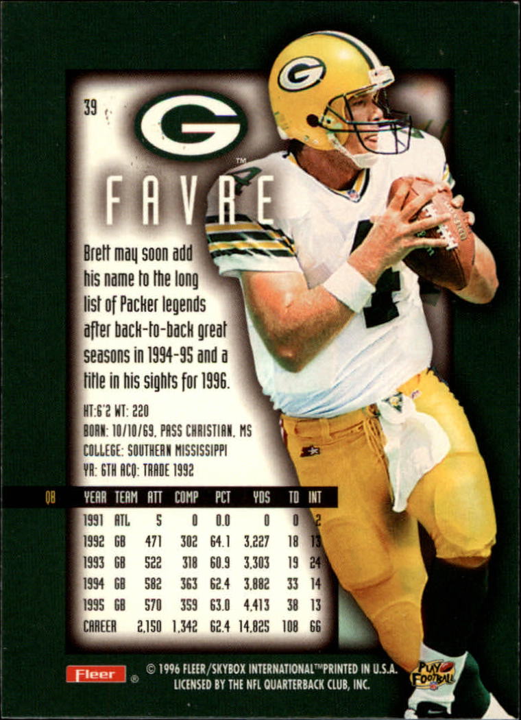 Brett Favre cards (1991-2001) Packers - You Choose - Picture 156 of 372