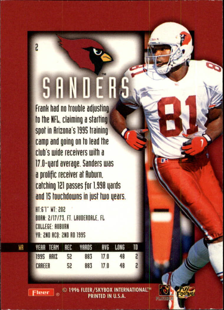 1996 Ultra Sensations (Fleer) Football "Blue" Parallel Cards - Picture 5 of 142