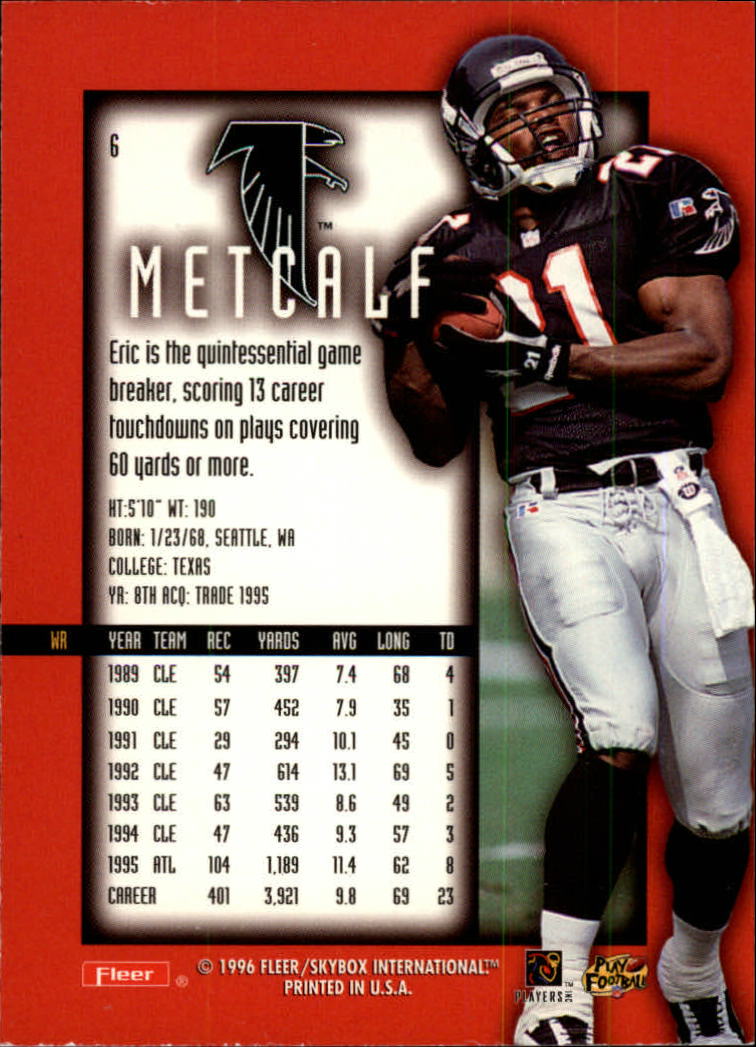 1996 Ultra Sensations (Fleer) Football "Blue" Parallel Cards - Picture 7 of 142