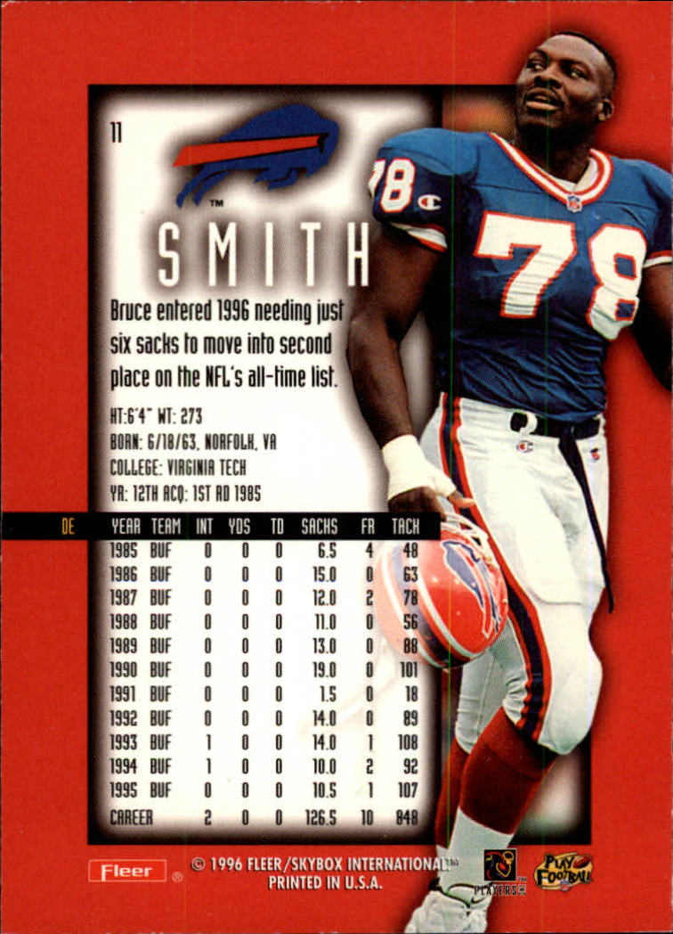 1996 Ultra Sensations (Fleer) Football "Blue" Parallel Cards - Picture 17 of 142