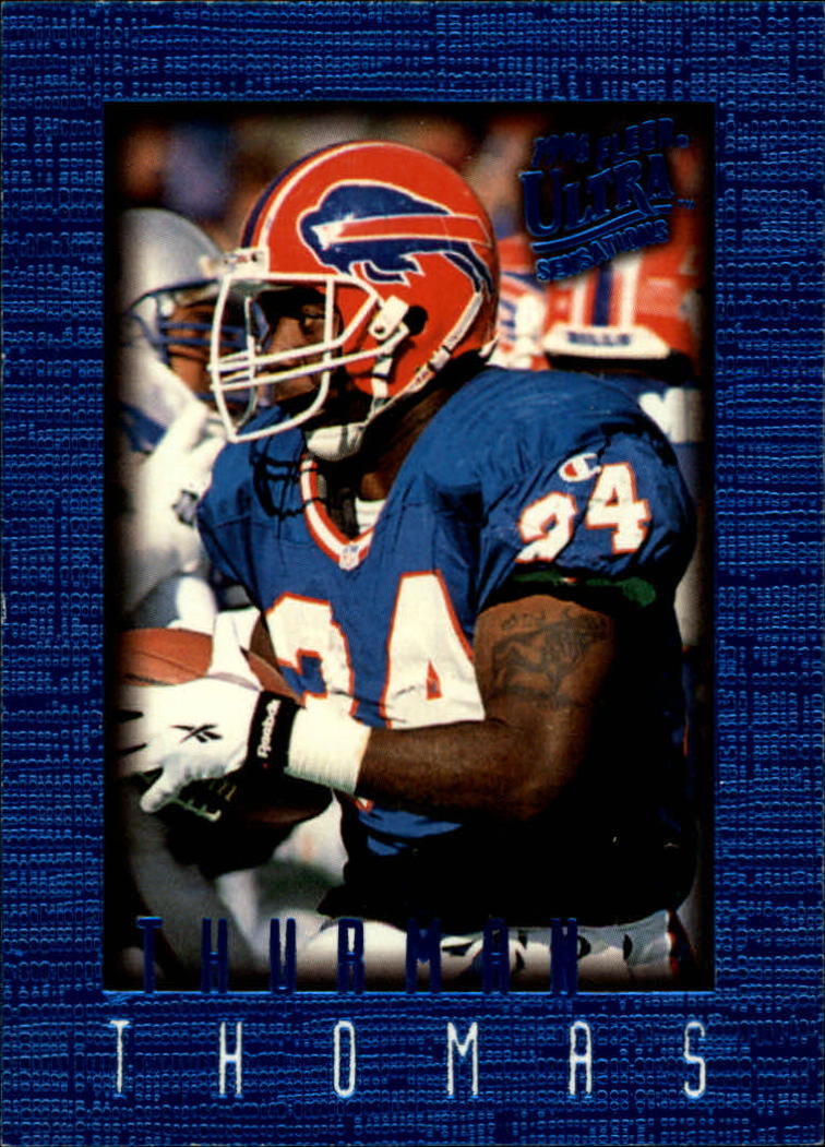 1996 Ultra Sensations (Fleer) Football "Blue" Parallel Cards - Picture 18 of 142