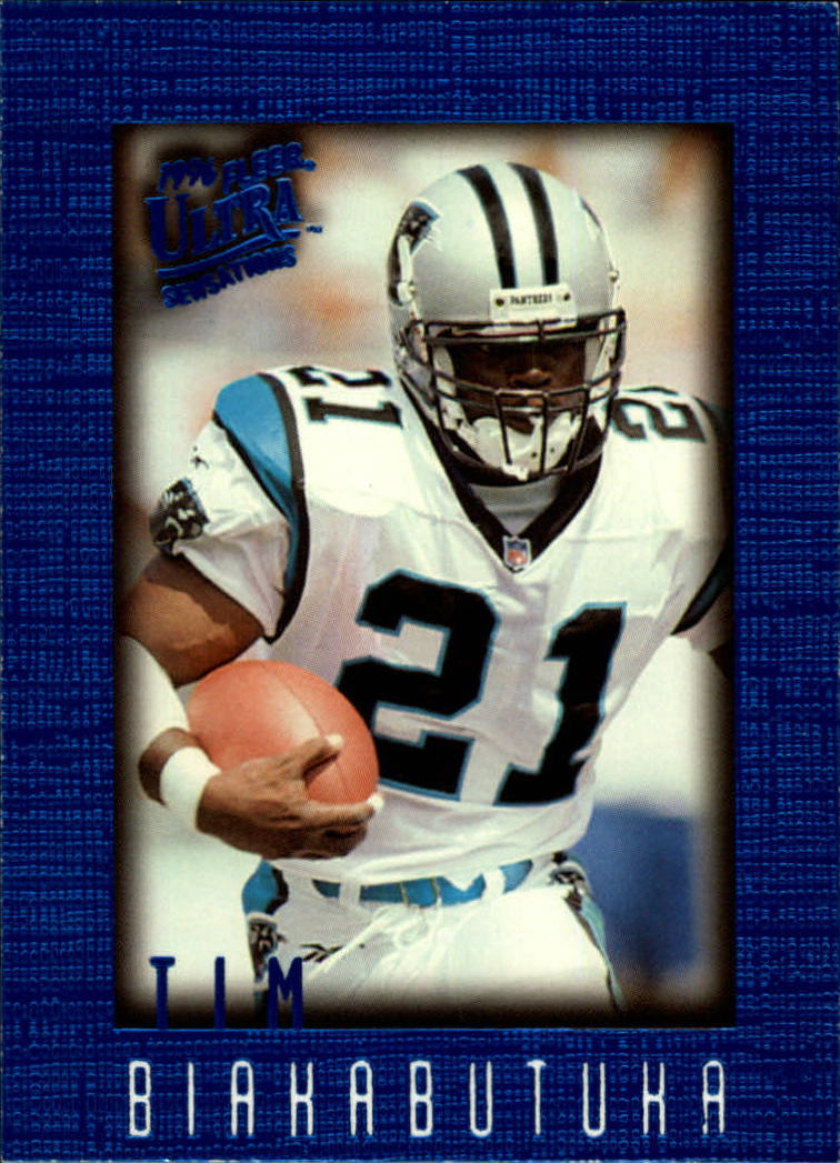 1996 Ultra Sensations (Fleer) Football "Blue" Parallel Cards - Picture 20 of 142