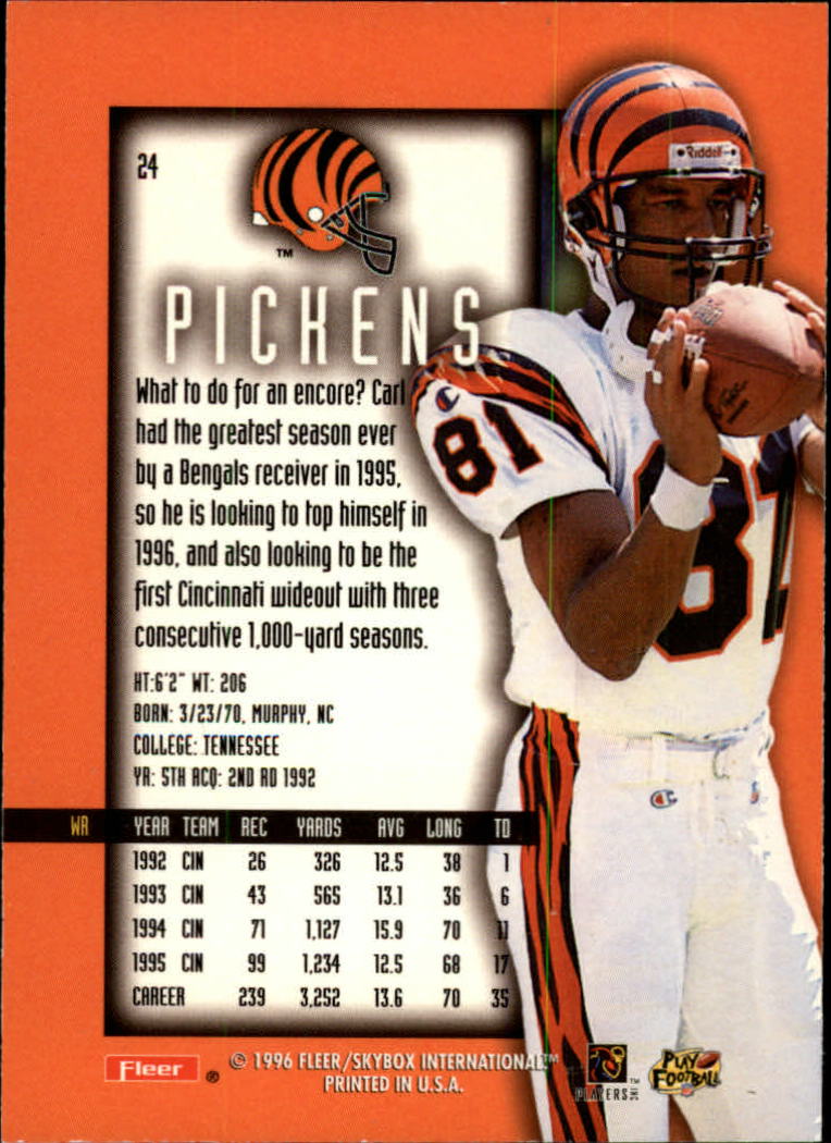 1996 Ultra Sensations (Fleer) Football "Blue" Parallel Cards - Picture 33 of 142