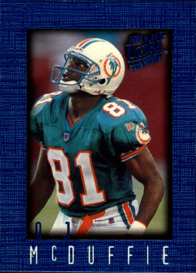 1996 Ultra Sensations (Fleer) Football "Blue" Parallel Cards - Picture 67 of 142