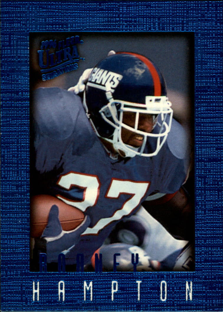 1996 Ultra Sensations (Fleer) Football "Blue" Parallel Cards - Picture 87 of 142