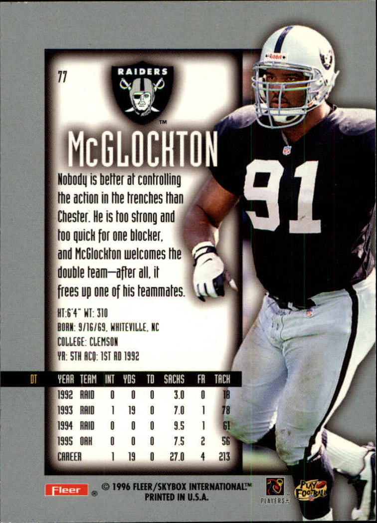 1996 Ultra Sensations (Fleer) Football "Blue" Parallel Cards - Picture 99 of 142