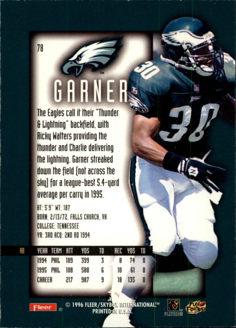 1996 Ultra Sensations (Fleer) Football "Blue" Parallel Cards - Picture 101 of 142