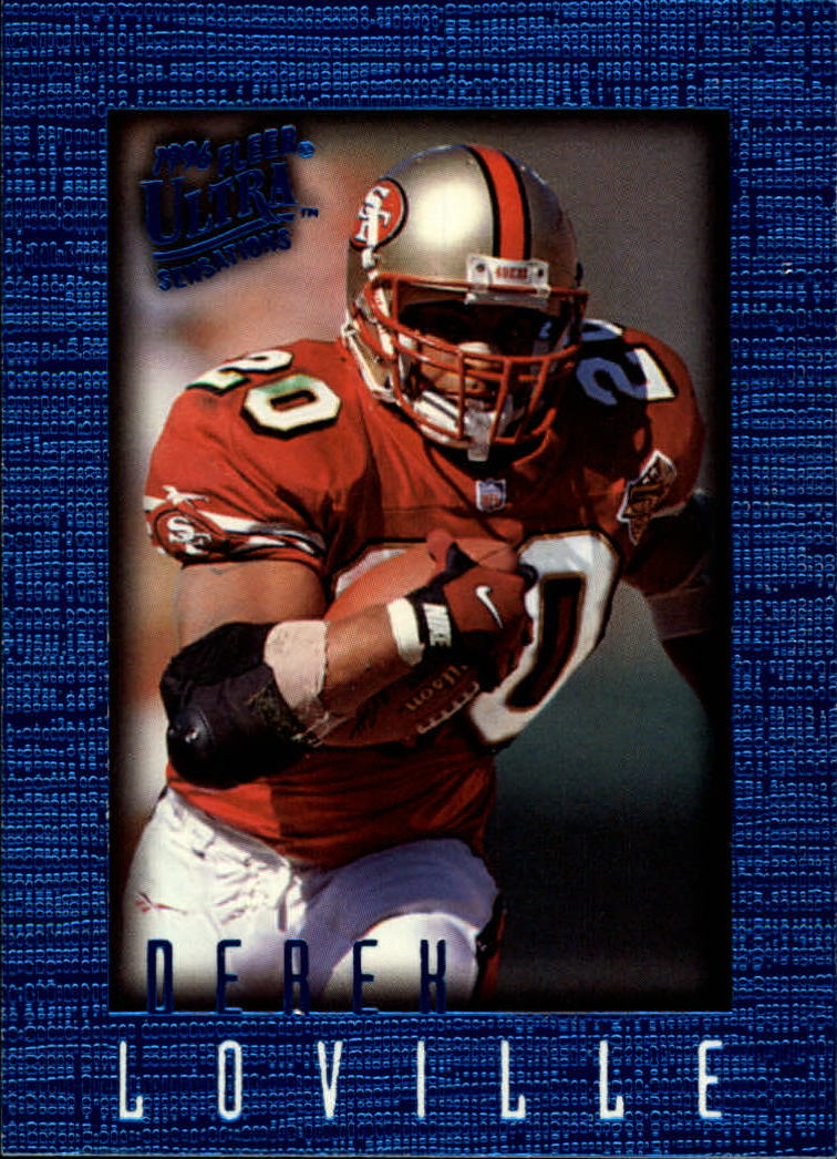 1996 Ultra Sensations (Fleer) Football "Blue" Parallel Cards - Picture 123 of 142