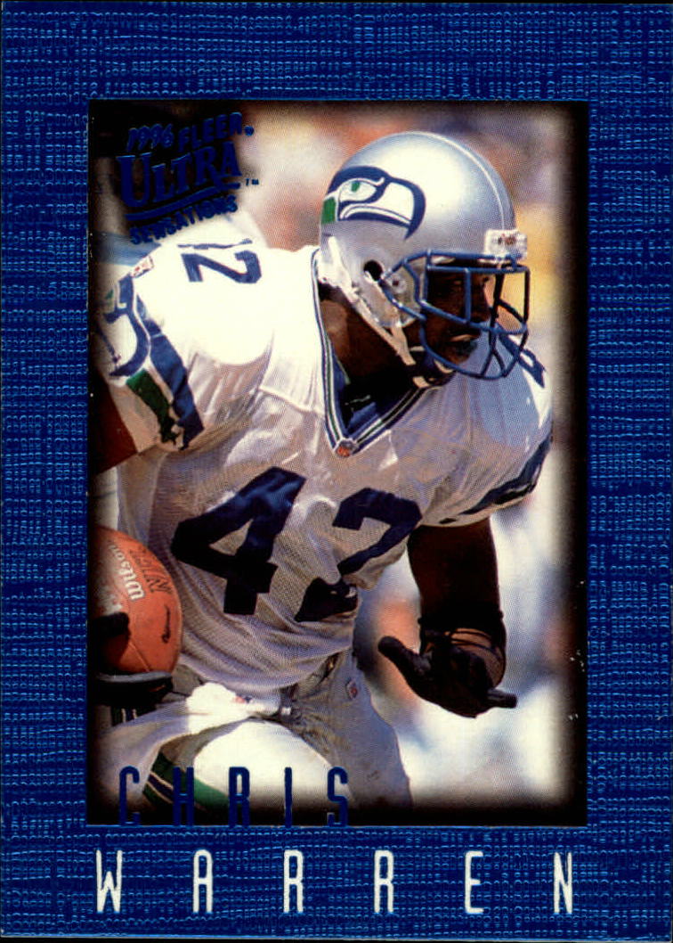 1996 Ultra Sensations (Fleer) Football "Blue" Parallel Cards - Picture 135 of 142