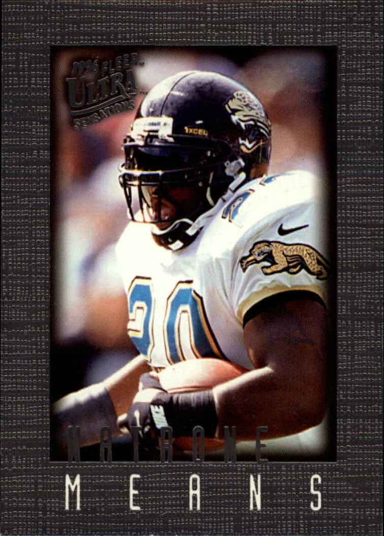 1996 Ultra Sensations (Fleer) Football "Pewter" Parallel Cards - Picture 20 of 49