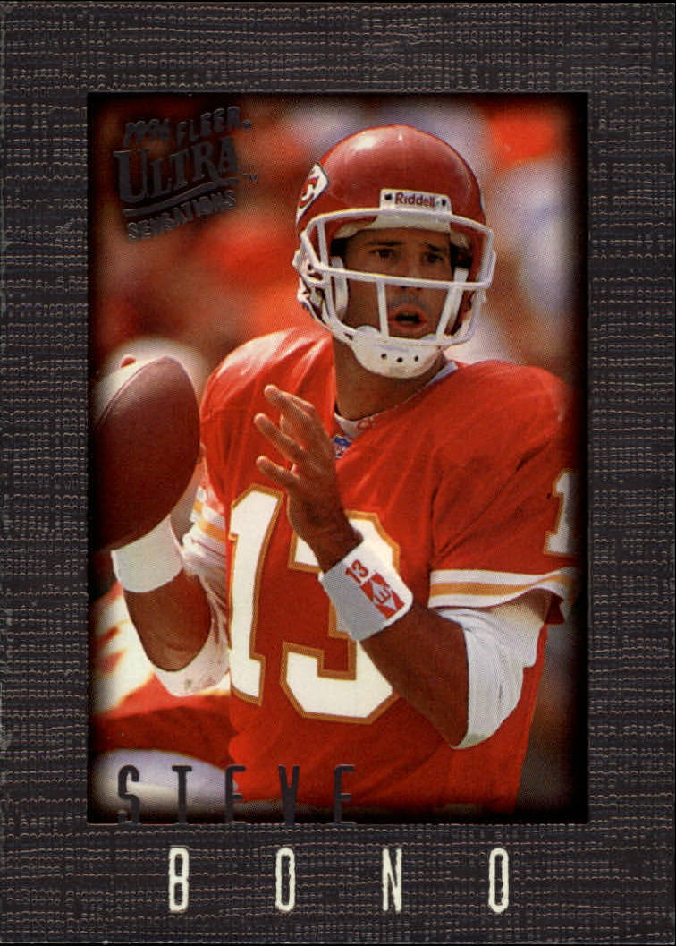 1996 Ultra Sensations Pewter #52 Steve Bono - EX-MT - Cards And Stuff ...