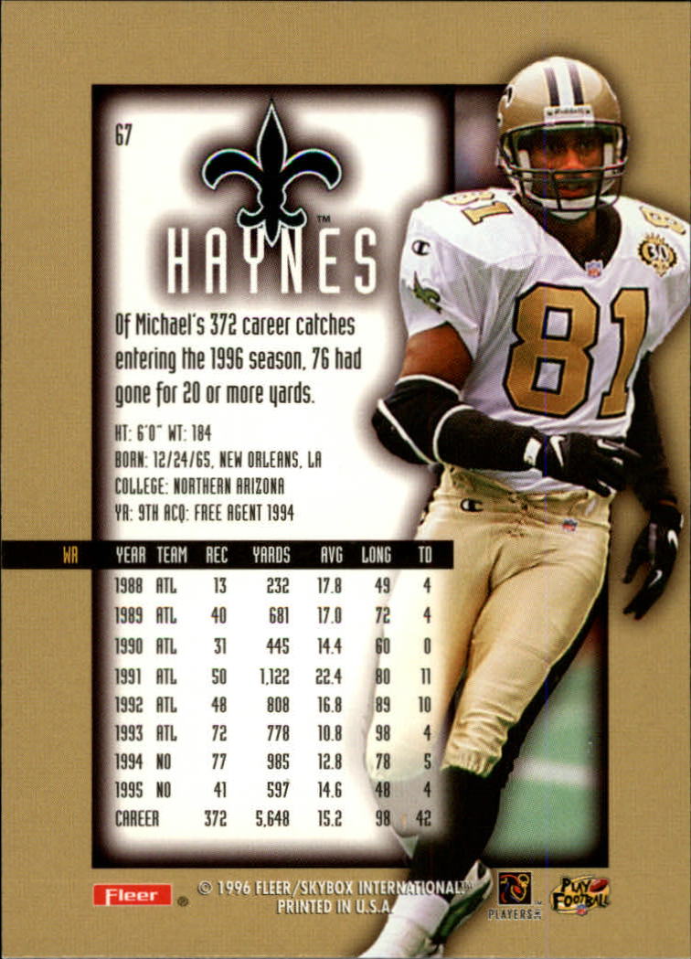 1996 Ultra Sensations (Fleer) Football "Pewter" Parallel Cards - Picture 29 of 49