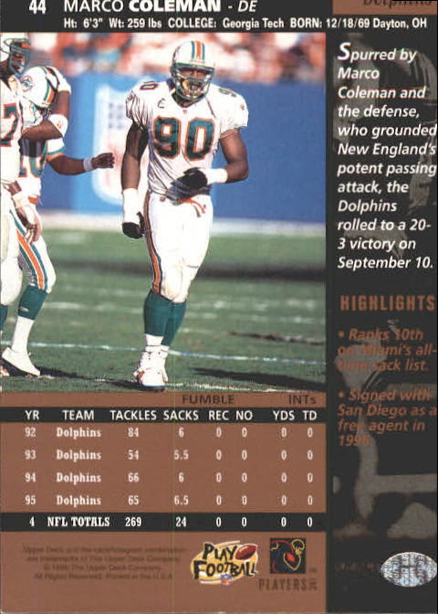 A4272- 1996 Upper Deck Football #s 1-200 +Rookies -You Pick- 15+ FREE US SHIP - Picture 89 of 395