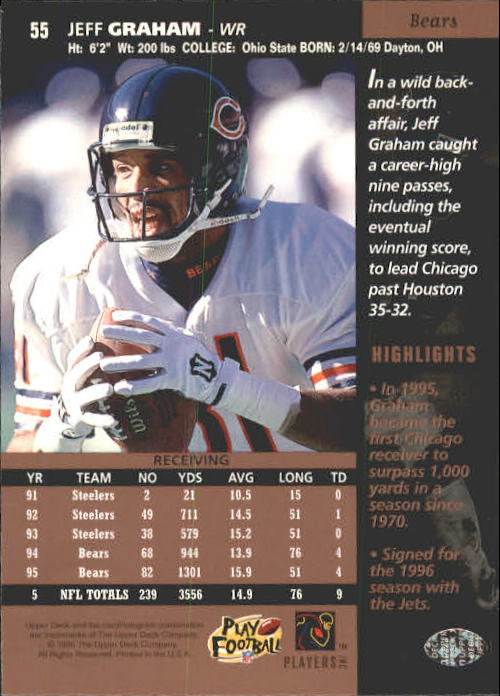 A4272- 1996 Upper Deck Football #s 1-200 +Rookies -You Pick- 15+ FREE US SHIP - Picture 111 of 395