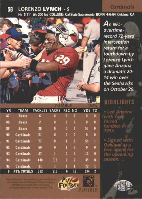 A4272- 1996 Upper Deck Football #s 1-200 +Rookies -You Pick- 15+ FREE US SHIP - Picture 117 of 395