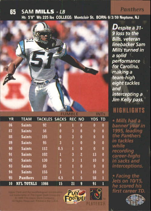 A4272- 1996 Upper Deck Football #s 1-200 +Rookies -You Pick- 15+ FREE US SHIP - Picture 131 of 395