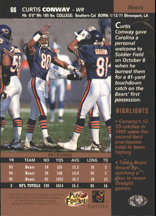 A4272- 1996 Upper Deck Football #s 1-200 +Rookies -You Pick- 15+ FREE US SHIP - Picture 133 of 395