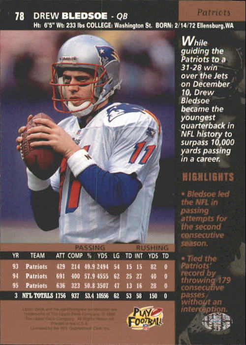 A4272- 1996 Upper Deck Football #s 1-200 +Rookies -You Pick- 15+ FREE US SHIP - Picture 157 of 395