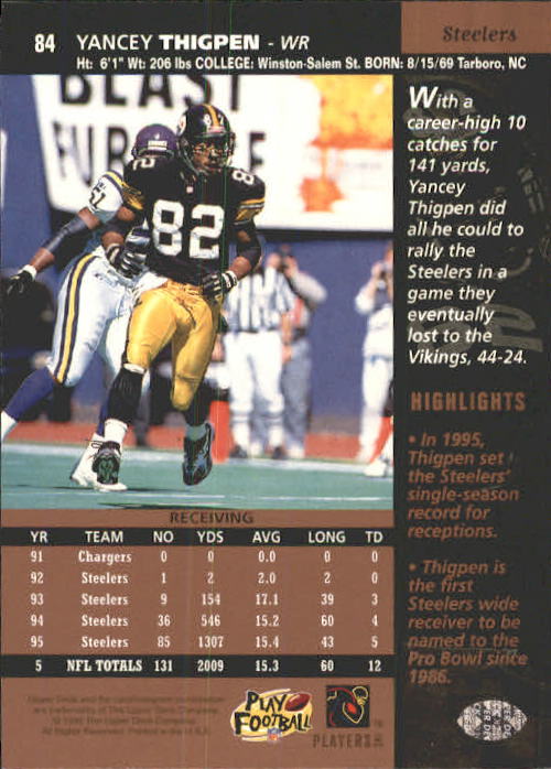 A4272- 1996 Upper Deck Football #s 1-200 +Rookies -You Pick- 15+ FREE US SHIP - Picture 169 of 395