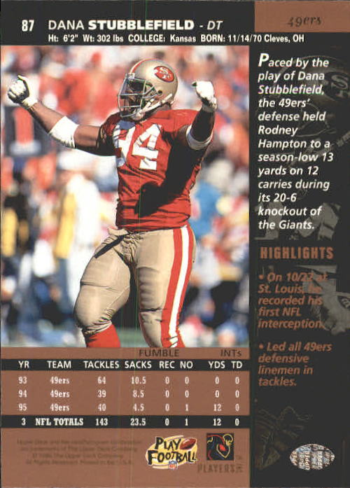 A4272- 1996 Upper Deck Football #s 1-200 +Rookies -You Pick- 15+ FREE US SHIP - Picture 175 of 395
