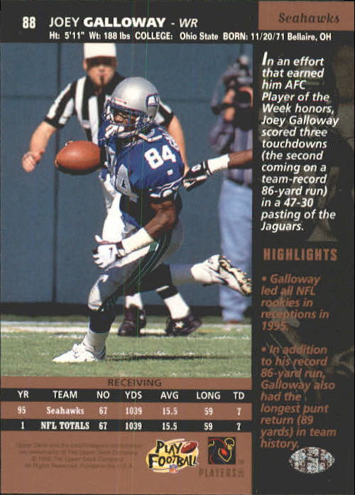 A4272- 1996 Upper Deck Football #s 1-200 +Rookies -You Pick- 15+ FREE US SHIP - Picture 177 of 395