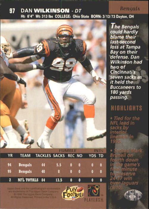 A4272- 1996 Upper Deck Football #s 1-200 +Rookies -You Pick- 15+ FREE US SHIP - Picture 195 of 395