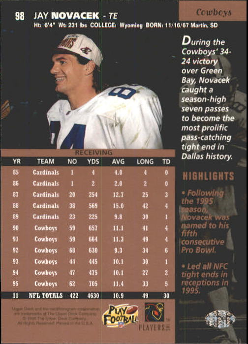 A4272- 1996 Upper Deck Football #s 1-200 +Rookies -You Pick- 15+ FREE US SHIP - Picture 197 of 395
