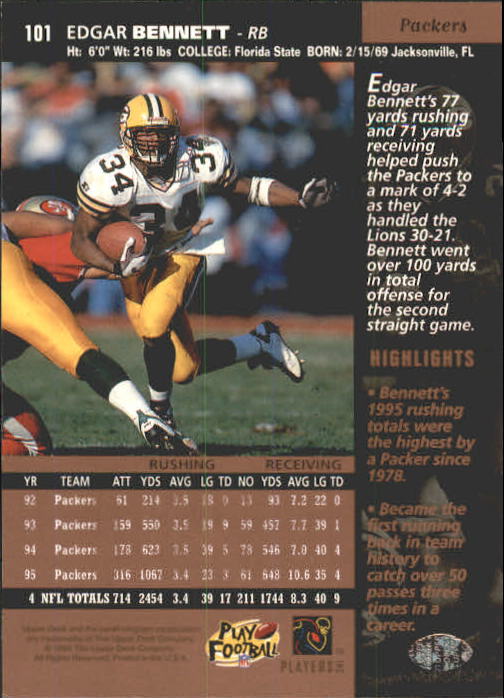 A4272- 1996 Upper Deck Football #s 1-200 +Rookies -You Pick- 15+ FREE US SHIP - Picture 203 of 395