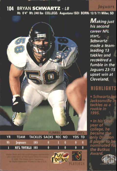 A4272- 1996 Upper Deck Football #s 1-200 +Rookies -You Pick- 15+ FREE US SHIP - Picture 209 of 395