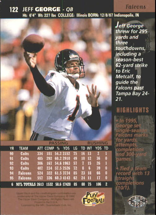 A4272- 1996 Upper Deck Football #s 1-200 +Rookies -You Pick- 15+ FREE US SHIP - Picture 243 of 395