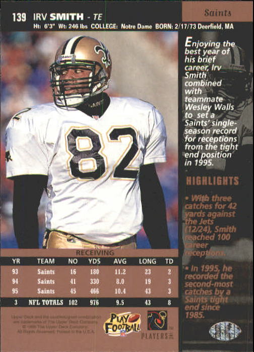 A4272- 1996 Upper Deck Football #s 1-200 +Rookies -You Pick- 15+ FREE US SHIP - Picture 275 of 395