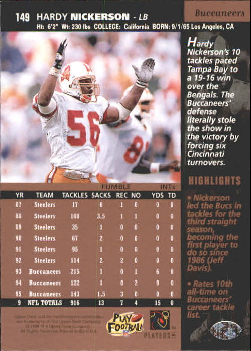 A4272- 1996 Upper Deck Football #s 1-200 +Rookies -You Pick- 15+ FREE US SHIP - Picture 295 of 395