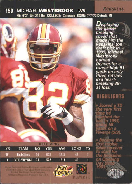 A4272- 1996 Upper Deck Football #s 1-200 +Rookies -You Pick- 15+ FREE US SHIP - Picture 297 of 395