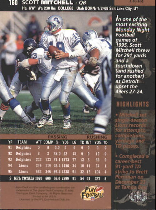 A4272- 1996 Upper Deck Football #s 1-200 +Rookies -You Pick- 15+ FREE US SHIP - Picture 315 of 395