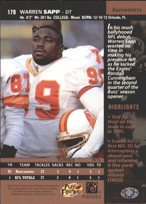 A4272- 1996 Upper Deck Football #s 1-200 +Rookies -You Pick- 15+ FREE US SHIP - Picture 353 of 395