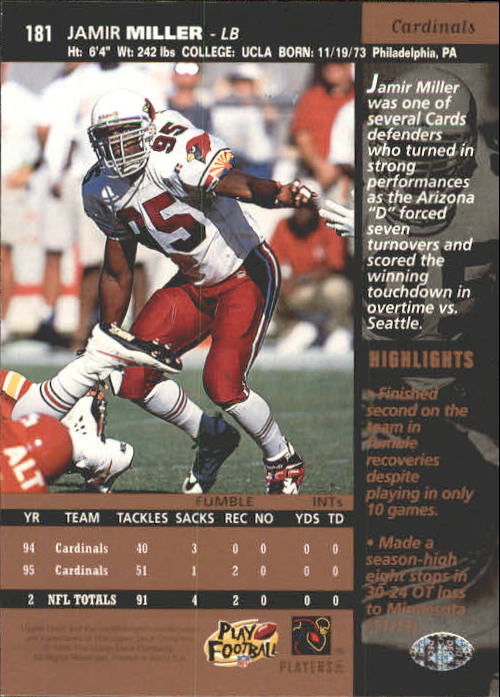 A4272- 1996 Upper Deck Football #s 1-200 +Rookies -You Pick- 15+ FREE US SHIP - Picture 357 of 395